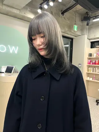セミロング カラー IROW/イロウ天神 大名店 yamaのヘアスタイル