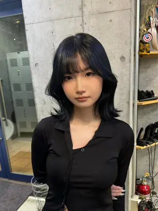 ミディアム OUr-所属・カットモデル募集中 万博林のヘアスタイル