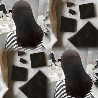 セミロング カラー カット♡ブリーチ ♡NANAMIのヘアスタイル