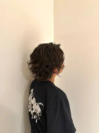 ミディアム パーマ メンズ メンズパーマ達人/ フェード/イツキのヘアスタイル