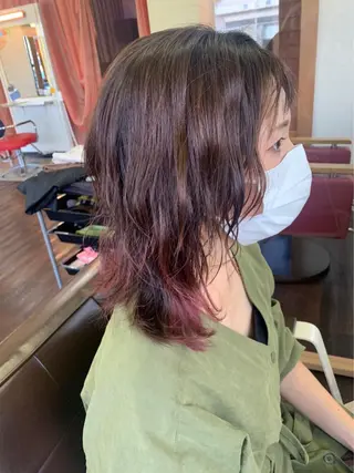 ミディアム ヘアアレンジ 堀口 彩佳のヘアスタイル