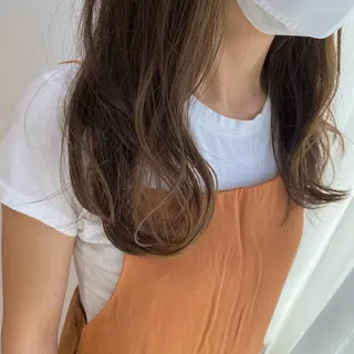 セミロング カラー パーマ ヘアアレンジ IVY joure Suzu.のヘアスタイル