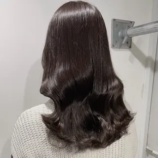 ロング カラー 韓国レイヤー🕊️ 柔らかベージュ🧸のヘアスタイル