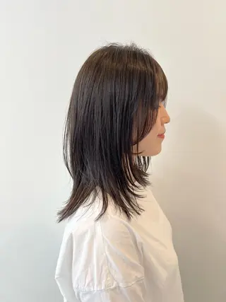 ミディアム カラー 中原 なおこのヘアスタイル