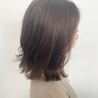 セミロング カラー 【Uneユヌ】菊地 春那のヘアスタイル