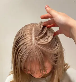 ロング カラー hair salon 束sok所属・ナホ/ハイトーン/ ショートカットモデルのヘアスタイル