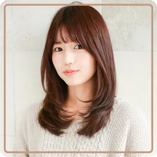 ミディアム 岡本 琉聖のヘアスタイル