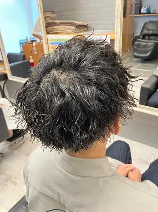 パーマ メンズ メンズ特化/パーマ/ フェードWATARUのヘアスタイル
