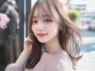 ミディアム カラー GISEL 小倉のヘアスタイル