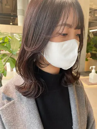 ミディアム 銀座／レイヤーカット 🤍内野すみれのヘアスタイル