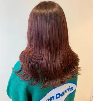 セミロング カラー ayumi🌈 インナーカラー🌈のヘアスタイル