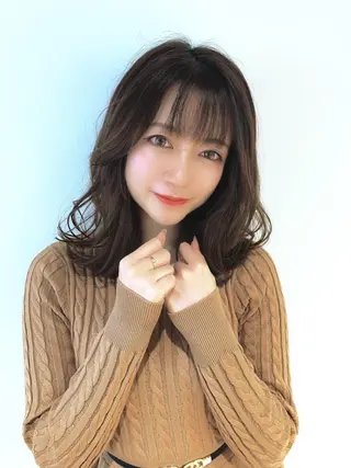 ミディアム カラー なりたいが叶う ながしまじゅんきのヘアスタイル