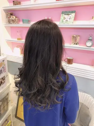 セミロング カラー 浦山 和之のヘアスタイル
