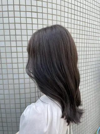 カラー yu-kaハッシュ カット/韓国レイヤーのヘアスタイル