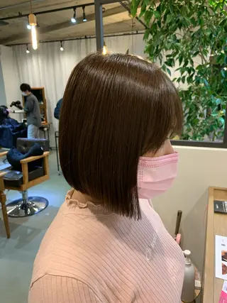 ミディアム カラー 髪質改善/艶髪カラー 関野文也のヘアスタイル