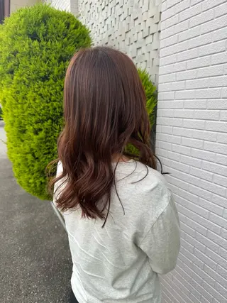 セミロング カラー SUNNY美容室所属・かとう りいなのヘアスタイル