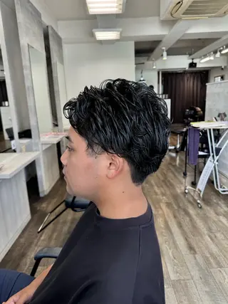 パーマ メンズ 門野 優羽のヘアスタイル