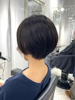 ショート カラー アピール欄に重要な お知らせがありますのヘアスタイル