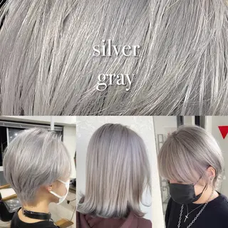 カラー 🌈艶ハイトーン🌈 心を込めます🤝涼介のヘアスタイル