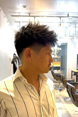メンズ HARUKI  MINATO Japan広島紙屋町店所属・hmj紙屋町店 脊戸智志のヘアスタイル