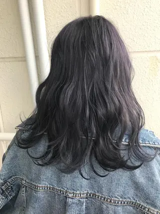 ミディアム カラー ヘアアレンジ メンズハイトーン メンズバレイヤージュのヘアスタイル