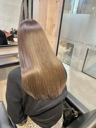 ロング カラー 👑髪質改善カラー 中垣斗希のヘアスタイル