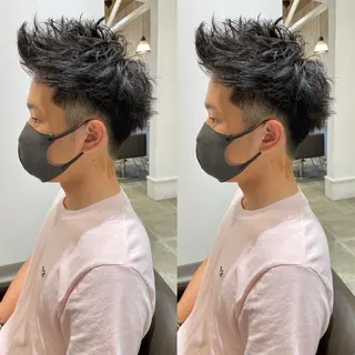 パーマ メンズ 細沼 葵のヘアスタイル