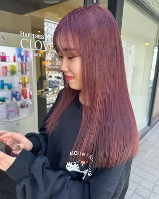 セミロング カラー SAKURA✨ ショート/ボブのヘアスタイル