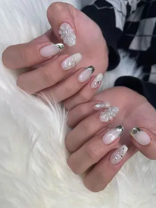 ロング カラー ヘアアレンジ キッズ ネイル マツエク・マツパ アイブロウ 福田 加奈のネイルデザイン