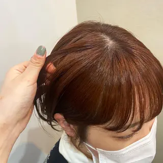 ショート カラー あやめ【顔まわり/レ イヤー/柔らかカラ】のヘアスタイル