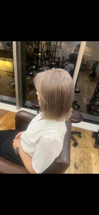 カラー 東　茉央/コテ巻き パーマ🧸銀座のヘアスタイル