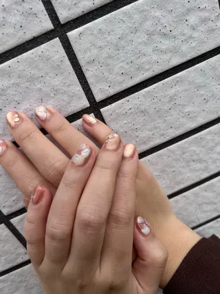 ネイル 金 柚嬉のネイルデザイン