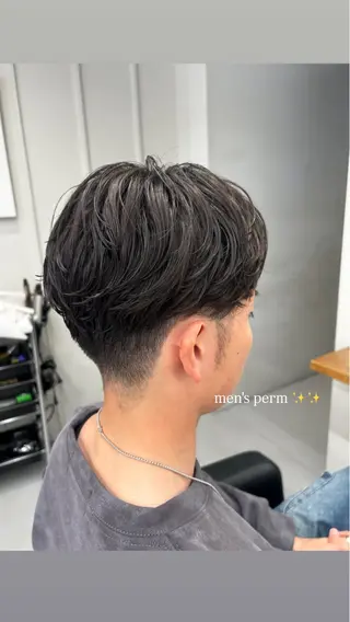 ショート パーマ メンズ BARBES TOKYO SOUTH所属・🤎💇🏻‍♀️✨ /万尋　マヒロのヘアスタイル