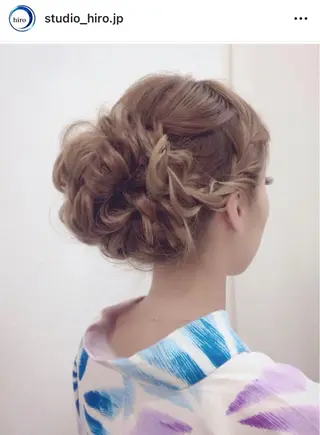 ヘアアレンジ 京都.祇園セットサロン:スタジオ ヒロ【Studio hiro】所属・ヒロ(hiro) •スタジオヒロのヘアスタイル