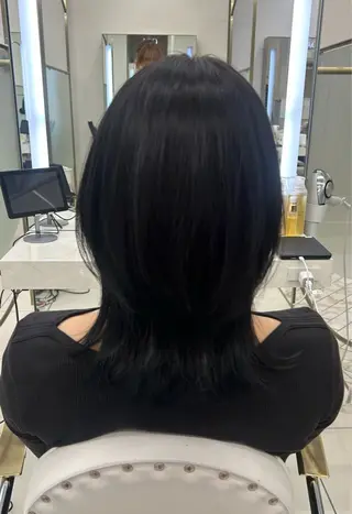 ミディアム カラー 透明感カラー💗 ERINA🐰🎀のヘアスタイル