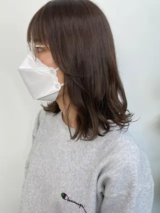セミロング カラー 🌼ハイライト透明感 🌼maiのヘアスタイル