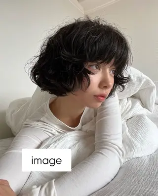 ショート パーマ AHNKISM所属・似合わせトレンド🌷 ボブcut🩰のヘアスタイル