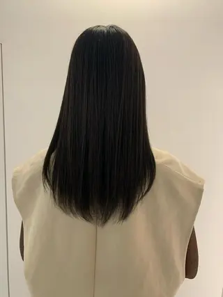 ミディアム 縮毛矯正 髪質改善 鈴木のヘアスタイル