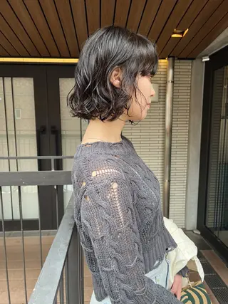 ショート パーマ 暖色/パーマ 🌼クニトウメイのヘアスタイル