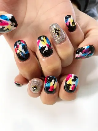 セミロング カラー ネイル CITRAtotal beautyのネイルデザイン