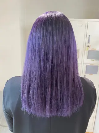 セミロング カラー 透明感/ハイトーン Annaのヘアスタイル