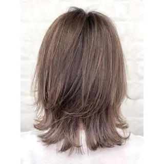 ミディアム カラー KIZU 髪質改善 オカルト怪談のヘアスタイル