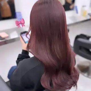 セミロング カラー ヘアアレンジ 愛されカラー🩷 はるなのヘアスタイル