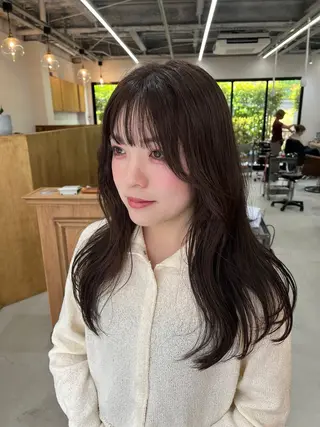 ロング カラー miyu /レイヤー/ブリーチのヘアスタイル