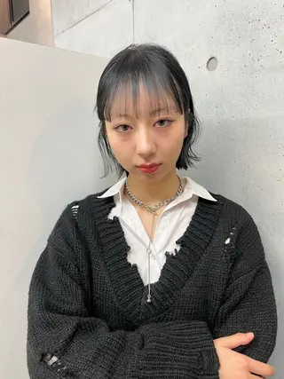 ミディアム カコ/レイヤーカット ヘアアレンジのヘアスタイル