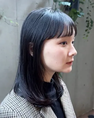 ミディアム カラー ボブ/ショート 吉田竣のヘアスタイル