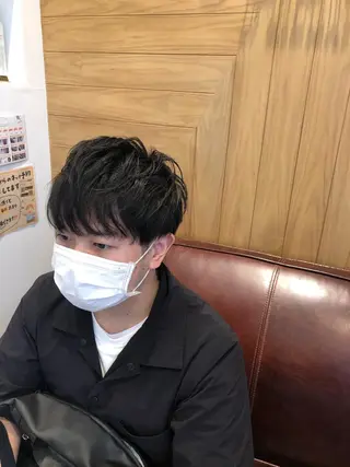 ショート メンズ 鈴村 大介のヘアスタイル