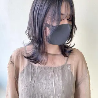 ミディアム 韓国ヘア🇰🇷 SAYAのヘアスタイル