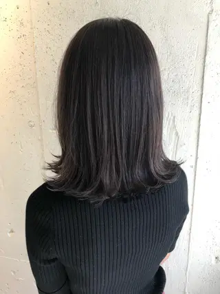 ミディアム フジサキ ケンのヘアスタイル