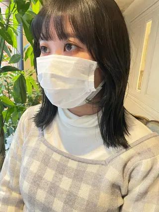 セミロング 原 菜帆のヘアスタイル